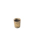 Geurkaars M-Chic Glas Goud/Zwart Small-48u