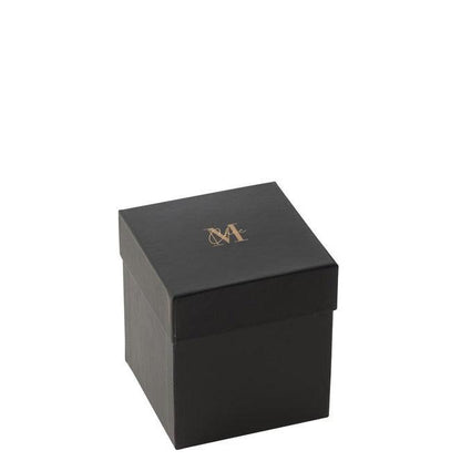 Geurkaars M-Chic Glas Goud/Zwart Small-48u - Geurkaars - J-Line - livinglovely.nl