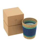 Geurkaars Mand Wax Azuur Medium - 55 Uur - Geurkaars - J-Line - livinglovely.nl