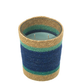 Geurkaars Mand Wax Azuur Medium - 55 Uur - Geurkaars - J-Line - livinglovely.nl