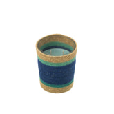 Geurkaars Mand Wax Azuur Medium - 55 Uur