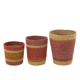 Geurkaars Mand Wax Bordeaux Large - 75 Uur - Geurkaars - J-Line - livinglovely.nl