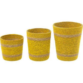 Geurkaars Mand Wax Geel Small - 45 Uur