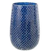 Geurkaars Mia Mozaeik Blauw Large-230h - Geurkaars - J-Line - livinglovely.nl