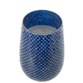 Geurkaars Mia Mozaiek Blauw Large-230h