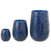 Geurkaars Mia Mozaiek Blauw Small-90u - Geurkaars - J-Line - livinglovely.nl