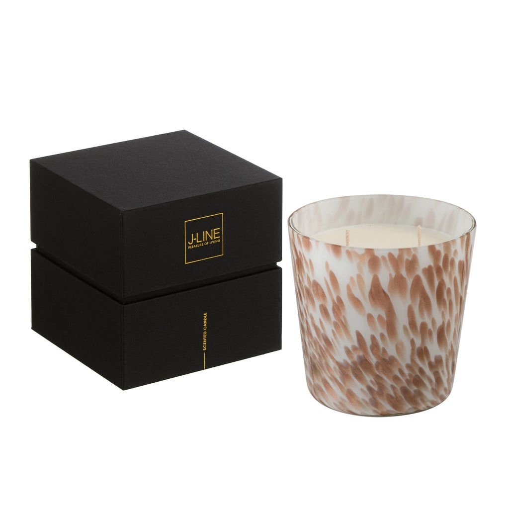 Geurkaars Noa Neon Night Wit/Goud Small-50u