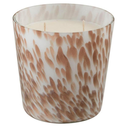 Geurkaars Noa Neon Night Wit/Goud Small-50u - Geurkaars - J-Line - livinglovely.nl