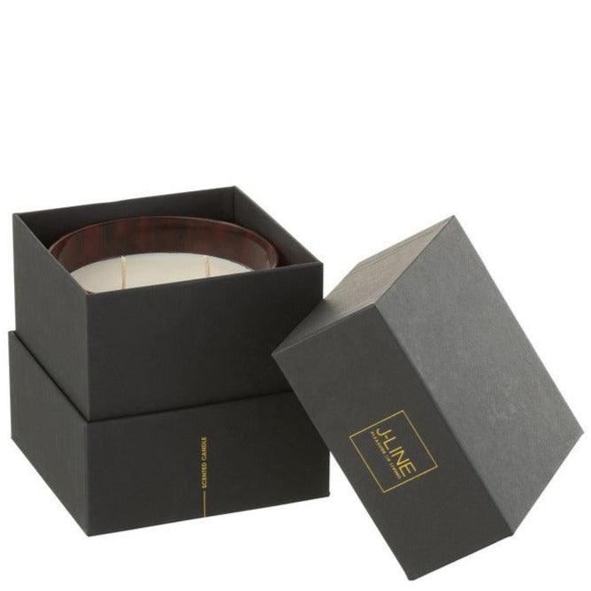 Geurkaars Noa Rood Small-50u - Geurkaars - J-Line - livinglovely.nl