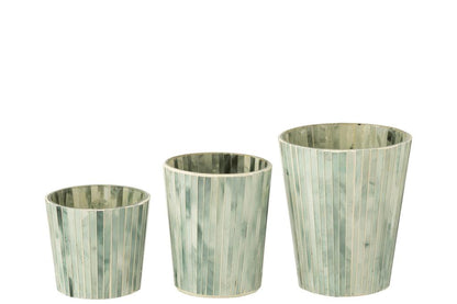Geurkaars Noa Seaside Bliss Lichtblauw Large - 75u - - J-Line - livinglovely.nl