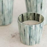 Geurkaars Noa Seaside Bliss Lichtblauw Small - 45u - Geurkaars - J-Line - livinglovely.nl