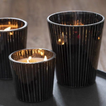 Geurkaars Noa Spicy Twilight Zwart Large-60h - Geurkaars - J-Line - livinglovely.nl
