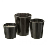 Geurkaars Noa Spicy Twilight Zwart Large-60h - Geurkaars - J-Line - livinglovely.nl