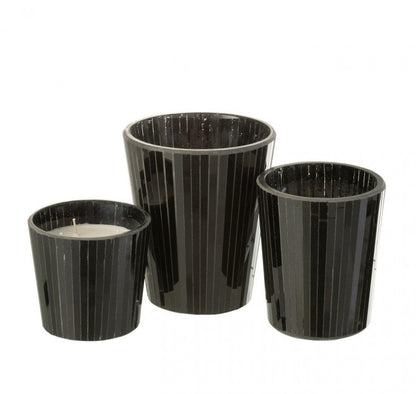 Geurkaars Noa Spicy Twilight Zwart Large-60h - Geurkaars - J-Line - livinglovely.nl