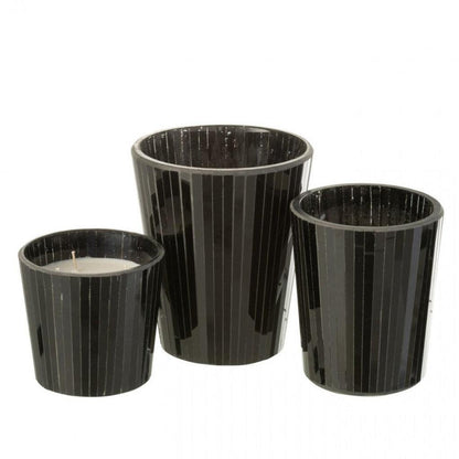 Geurkaars Noa Spicy Twilight Zwart Medium-55h - Geurkaars - J-Line - livinglovely.nl