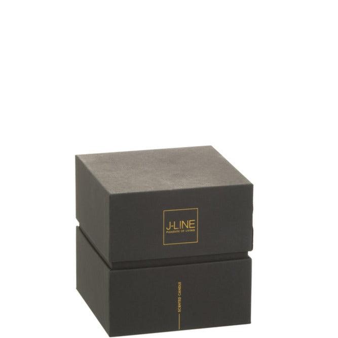 Geurkaars Noa Spicy Twilight Zwart Small-35h - Geurkaars - J-Line - livinglovely.nl