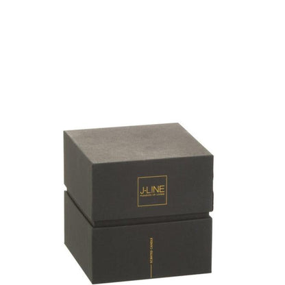 Geurkaars Noa Spicy Twilight Zwart Small-35h - Geurkaars - J-Line - livinglovely.nl