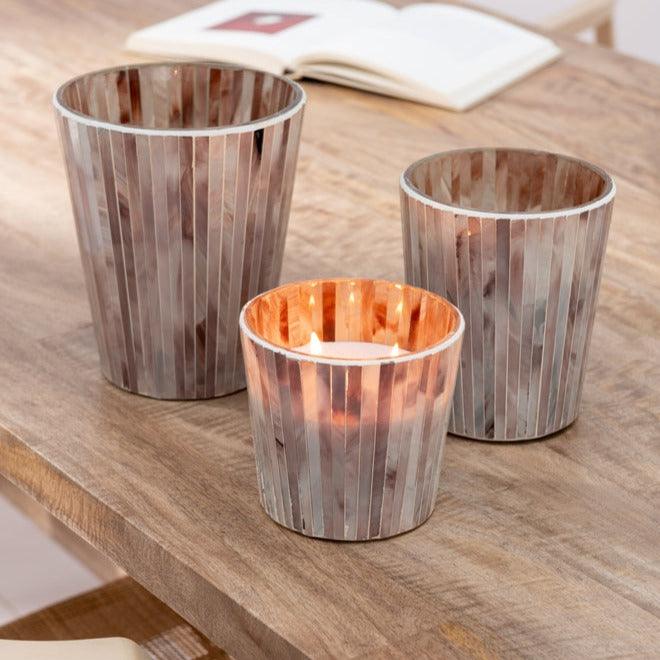 Geurkaars Noa Tender Rose Roze Large - 75u - Geurkaars - J-Line - livinglovely.nl