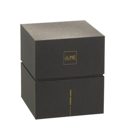 Geurkaars Noa Zesty Sunburst Oker Large-60h - Geurkaars - J-Line - livinglovely.nl