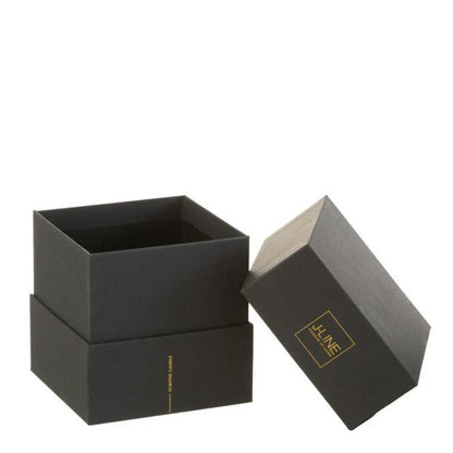 Geurkaars Noa Zesty Sunburst Oker Small-35h - Geurkaars - J-Line - livinglovely.nl