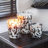 Geurkaars Noa Zwart/Wit Small-50u J-Line - Geurkaars - J-Line - livinglovely.nl