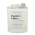 Geurkaars Positive Vibes met Edelstenen Incl Spotify Playlist - Geurkaars - De Scent - livinglovely.nl