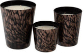 Geurkaars Sandalwood Zwart/Goud Medium-68u - Geurkaars - J-Line - livinglovely.nl