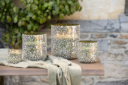 Geurkaars Tender Rose Wax Groen Small - 50u - Geurkaars - J-Line - livinglovely.nl