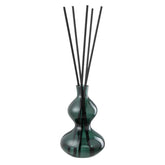 Geurolie Cedar Breeze Glas Donkergroen Small 500ml - Geurstokjes - J-Line - livinglovely.nl