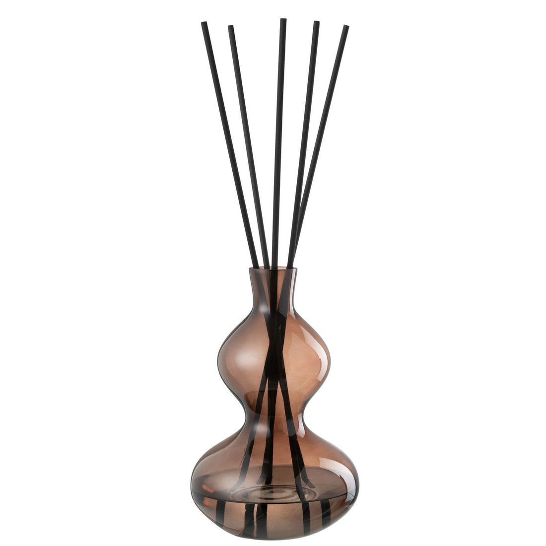 Geurolie Li-Ly Land Glas Bruin Large 1000ml - Geurstokjes - J-Line - livinglovely.nl