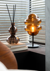 Geurolie Li-Ly Land Glas Bruin Small 500ml - Geurstokjes - J-Line - livinglovely.nl