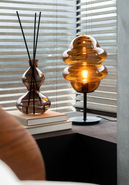 Geurolie Li-Ly Land Glas Bruin Small 500ml - Geurstokjes - J-Line - livinglovely.nl