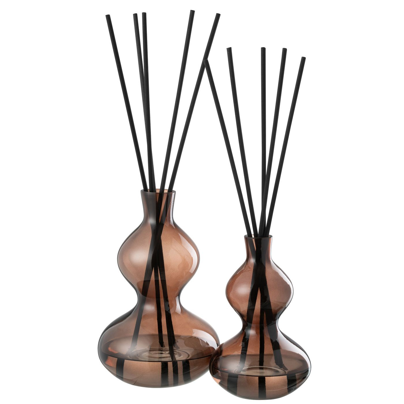 Geurolie Li-Ly Land Glas Bruin Small 500ml - Geurstokjes - J-Line - livinglovely.nl