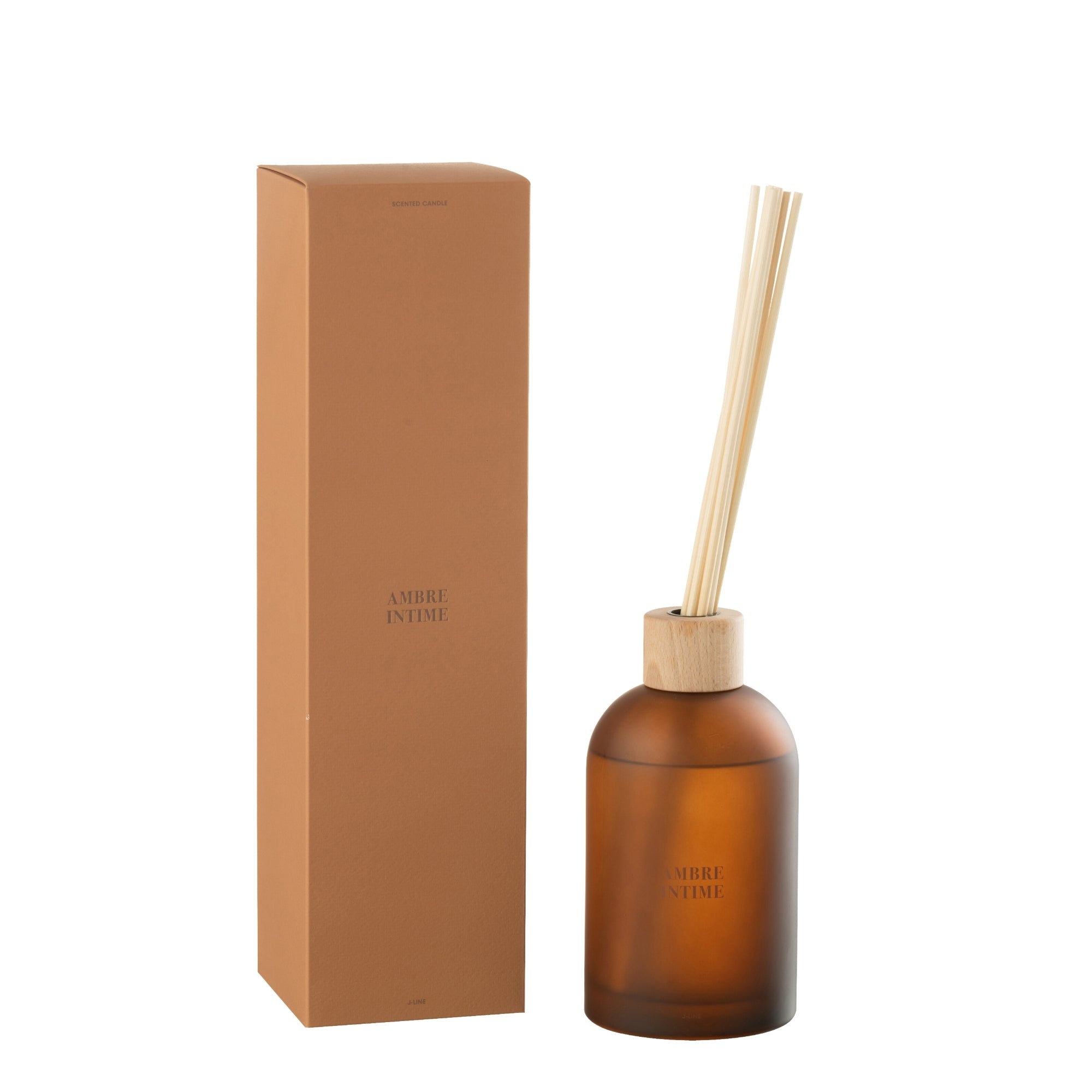 Geurstokjes Accords Essentiels Ambre Intime 550ml - Geurstokjes - J-Line - livinglovely.nl