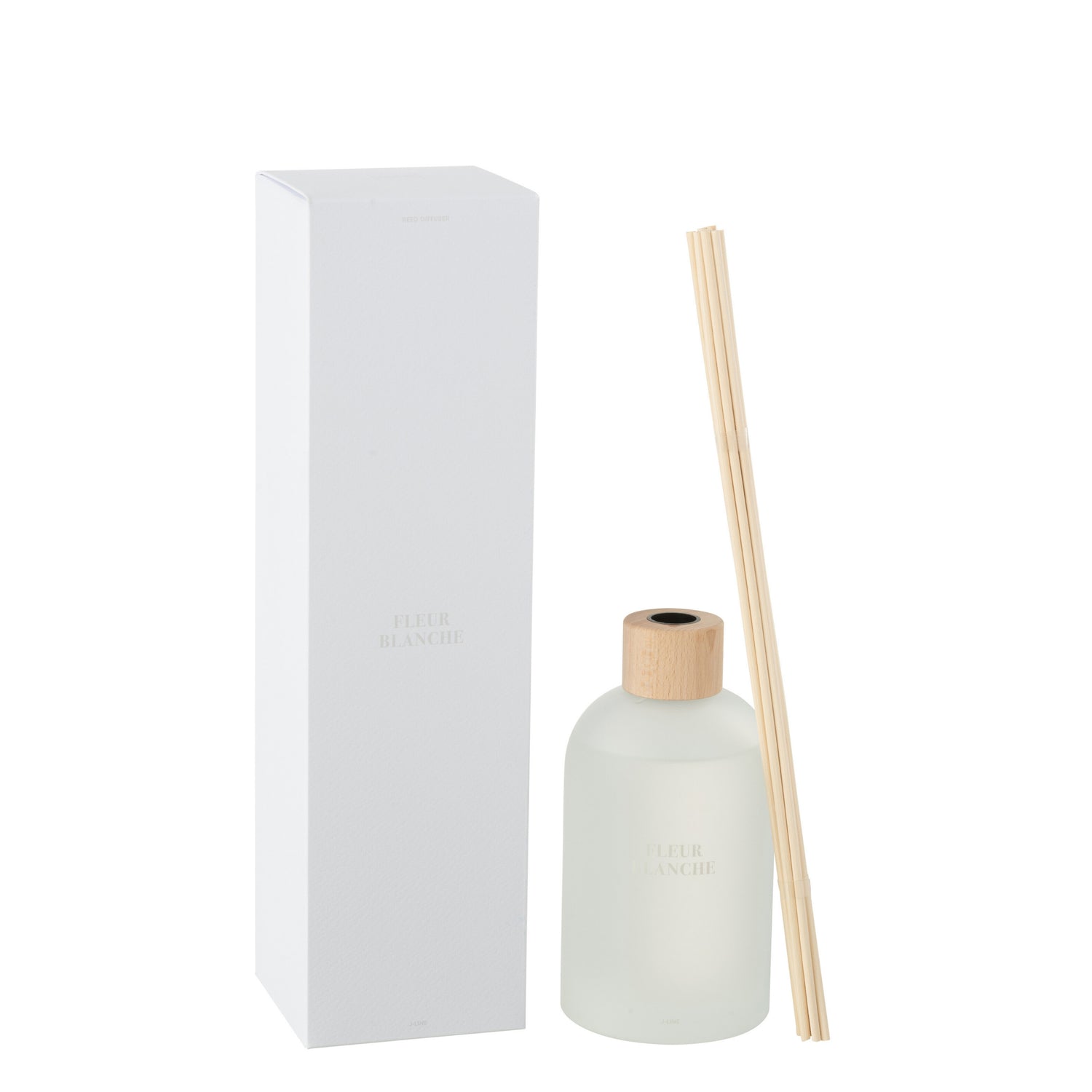 Geurstokjes Accords Essentiels Fleur Blanche 550ml - Geurstokjes - J-Line - livinglovely.nl
