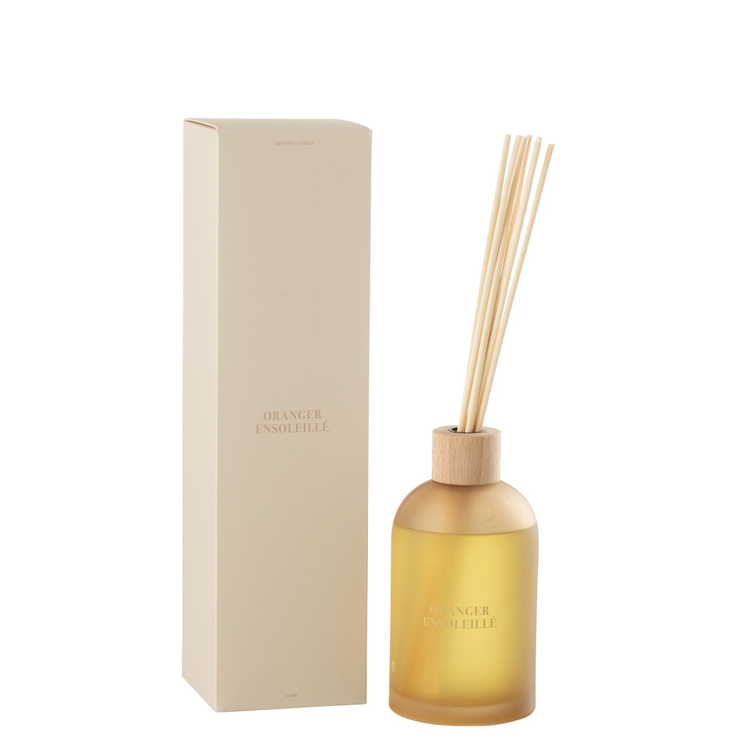 Geurstokjes Accords Essentiels Oranger Ensoleillé 550ml - Geurstokjes - J-Line - livinglovely.nl