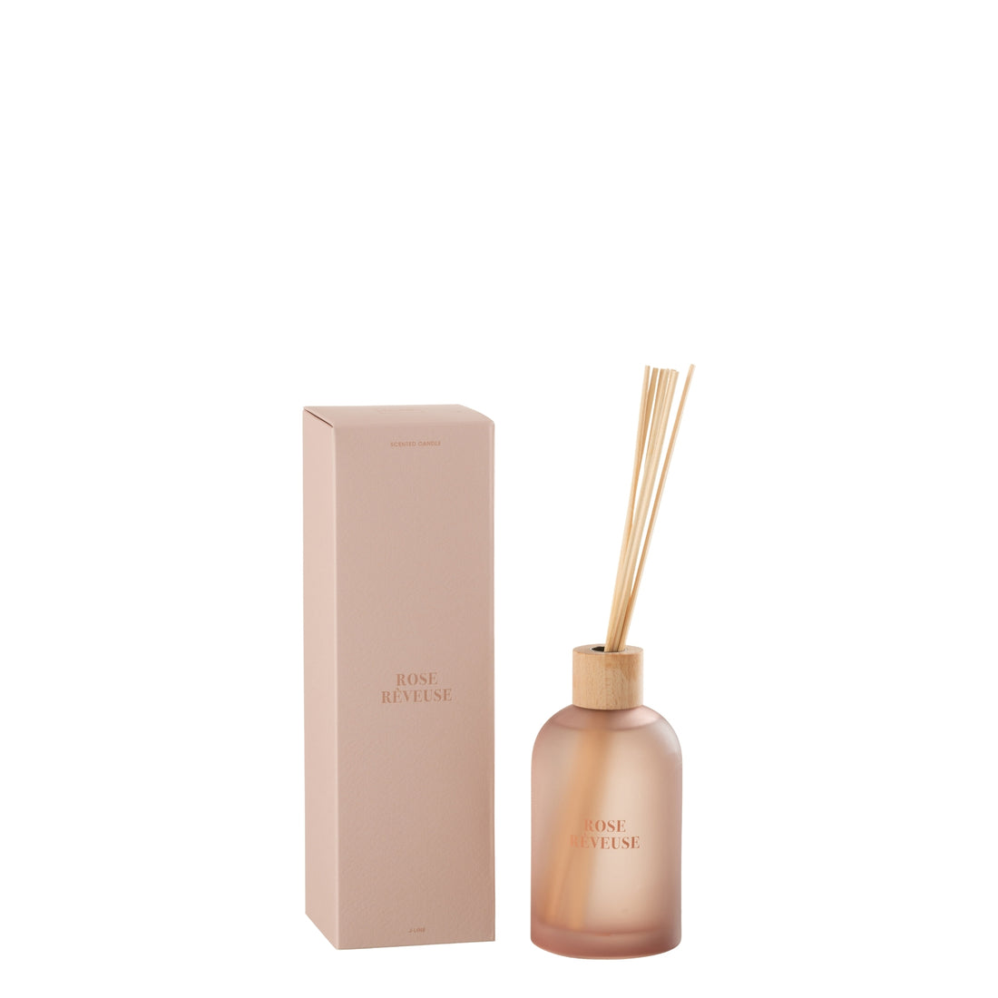 Geurstokjes Accords Essentiels Rose Rêveuse 250ml - Geurstokjes - J-Line - livinglovely.nl
