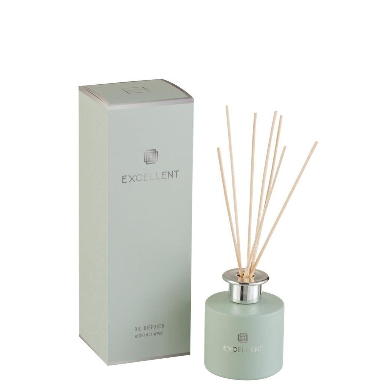 Geurstokjes Excellent Glas Muntgroen - Geurstokjes - J-Line - livinglovely.nl
