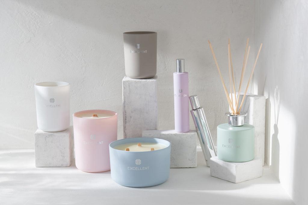 Geurstokjes Excellent Glas Muntgroen - Geurstokjes - J-Line - livinglovely.nl