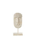 Gezicht Staander Etnisch Steen/Resine Beige Small - Ornament - J-Line - livinglovely.nl