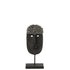 Gezicht Staander Etnisch Steen/Resine Zwart Small - Ornament - J-Line - livinglovely.nl