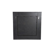 Gezzy Brown Wooden Mirror Curl Frame Square 110x7x110cm PTMD - Spiegel - PTMD - livinglovely.nl