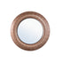 Gezzy Natural Wooden Mirror Thick Frame Round 110.5x5.5x110.5cm PTMD - Spiegel - PTMD - livinglovely.nl
