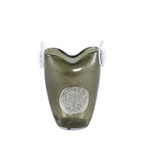 Giah Green Solid Glass Vase With Deco Rounds S PTMD - Vaas - PTMD - livinglovely.nl