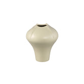 Ginos Cream Matt Ceramic Organic Bulb Vase S PTMD - Vaas - PTMD - livinglovely.nl