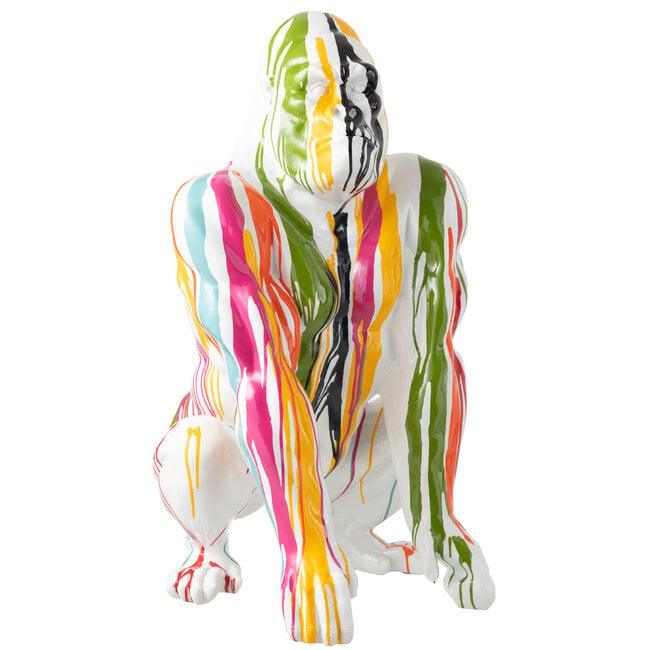 Gorilla Paint Polyresin Mix - Beeld - J-Line - livinglovely.nl