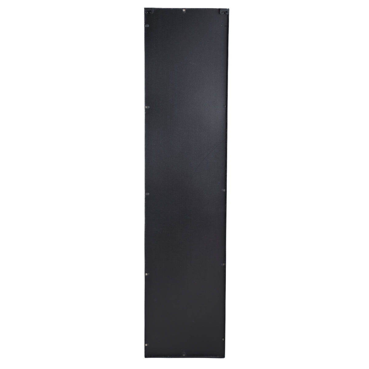 Achterkant van de Gracy spiegel Large van PTMD, zwart ijzeren achterpaneel