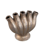Gylian Bronze Tubes Shaped Ceramic Vase L 33x17.5x30cm PTMD - Vaas - PTMD - livinglovely.nl