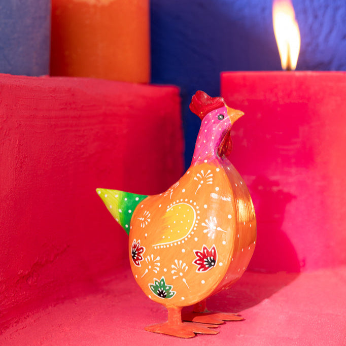 Haan Ijzer Mix Set Van 3 Small - Paas - J-Line - livinglovely.nl