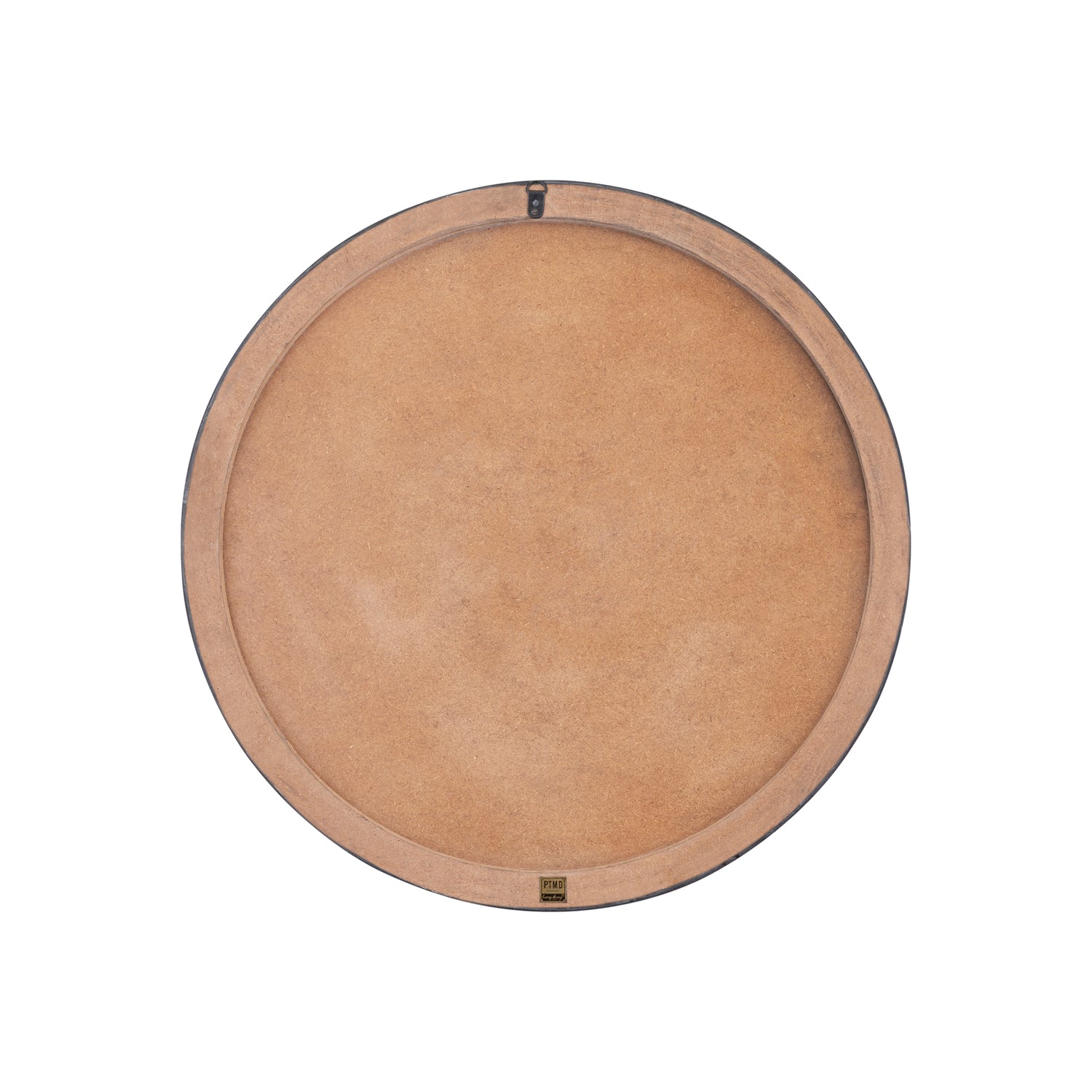 Hallie Black And White Wood Round Wall Panel Swirl 60x60cm PTMD - Wandpaneel - PTMD - livinglovely.nl